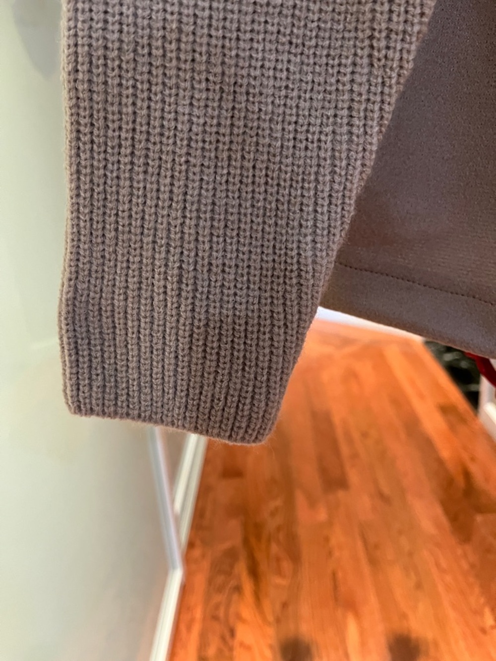 Tan Double-Breasted Knit Blazer - Picture 2 of 4